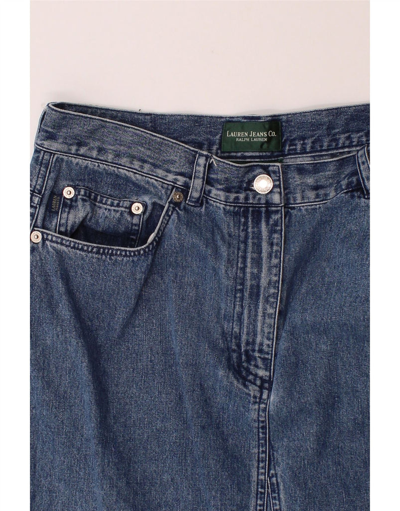 RALPH LAUREN Womens Denim Skirt W32 Large  Blue Vintage Ralph Lauren and Second-Hand Ralph Lauren from Messina Hembry 