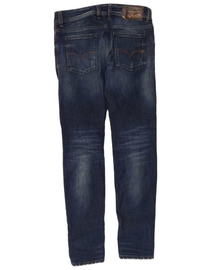 DIESEL Muške uske traperice Sleenker Distressed Slim W30 L30 Plavi pamuk