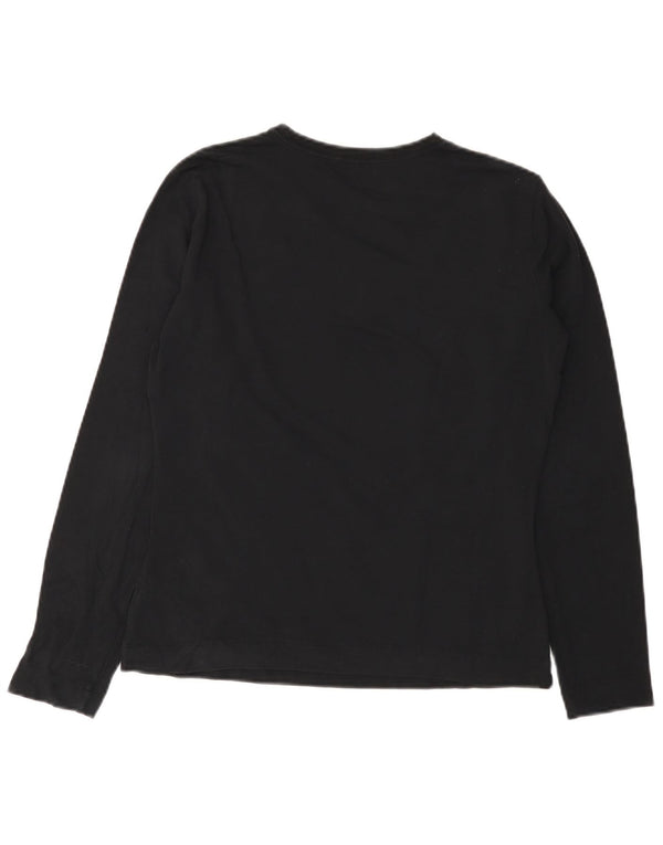 SERGIO TACCHINI Womens Top Long Sleeve UK 14 Medium Black