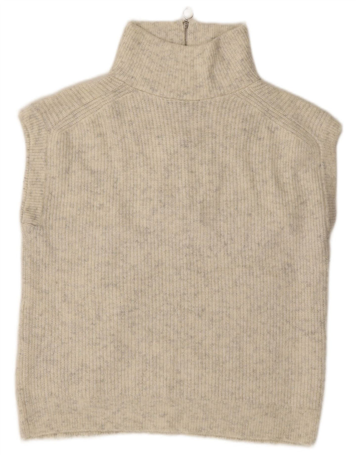 Marks & Spencer ženski prekomjerni prsluk bez rukava UK 10 Small Grey Flected