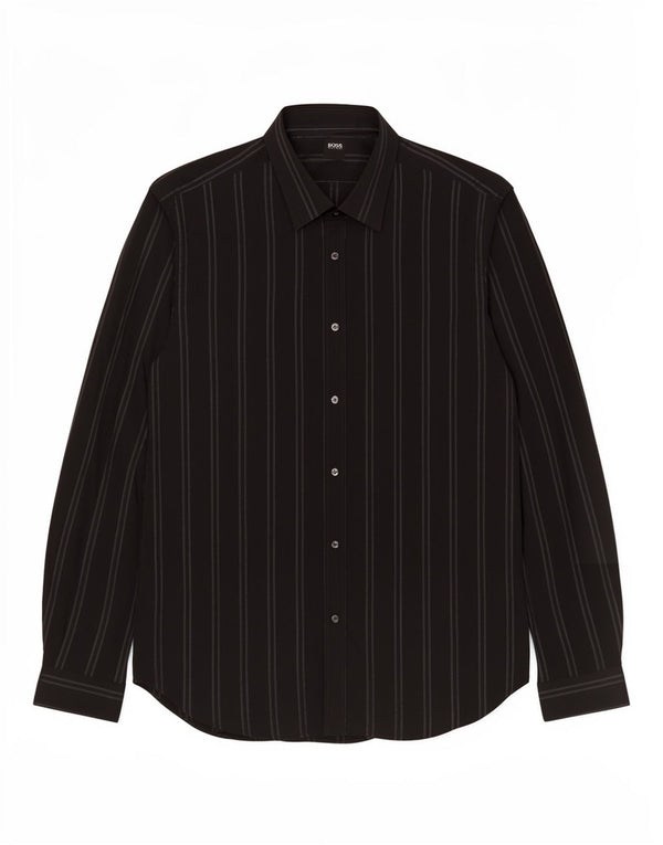 Hugo Boss muška košulja veličine 43/44 XL pamuk na crne pruge