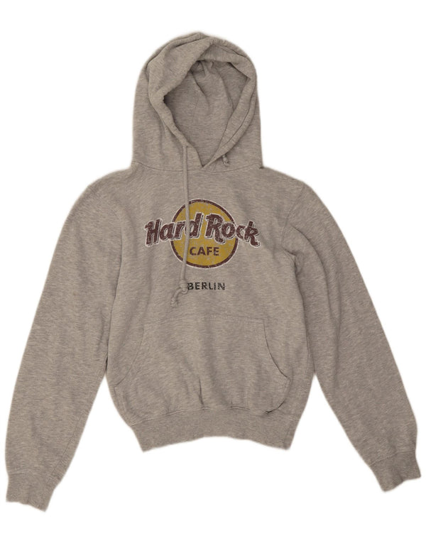 Ženska majica s kapuljačom Hard Rock Cafe Berlin Graphic UK 10 Mali sivi pamuk