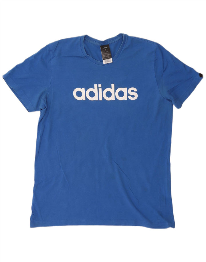 ADIDAS Muška majica kratkih rukava s grafičkim motivima, veliki plavi pamuk