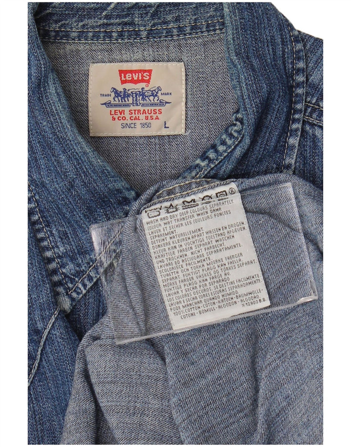 Levi's muška traper košulja velika plava pamuk