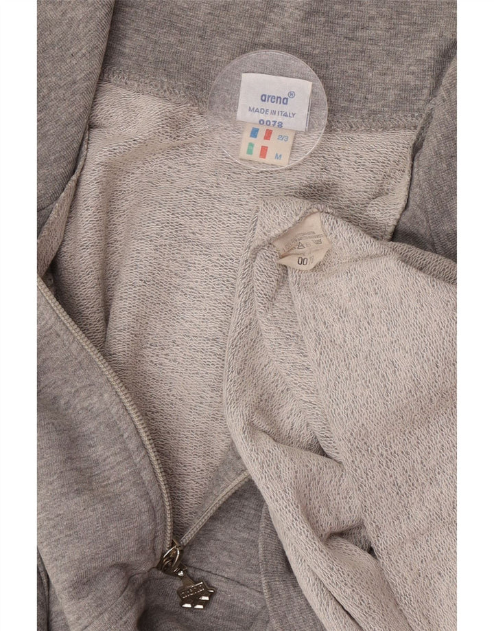 Arena muški džemper srednje sive boje s izrezom i patentnim zatvaračem