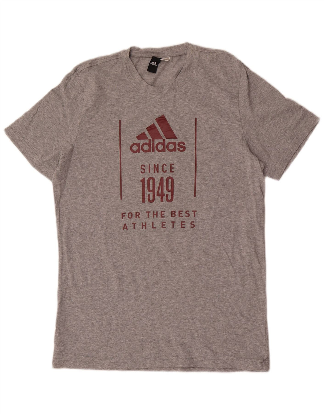 ADIDAS muška majica kratkih rukava s grafičkim motivima srednje siva s pjegama