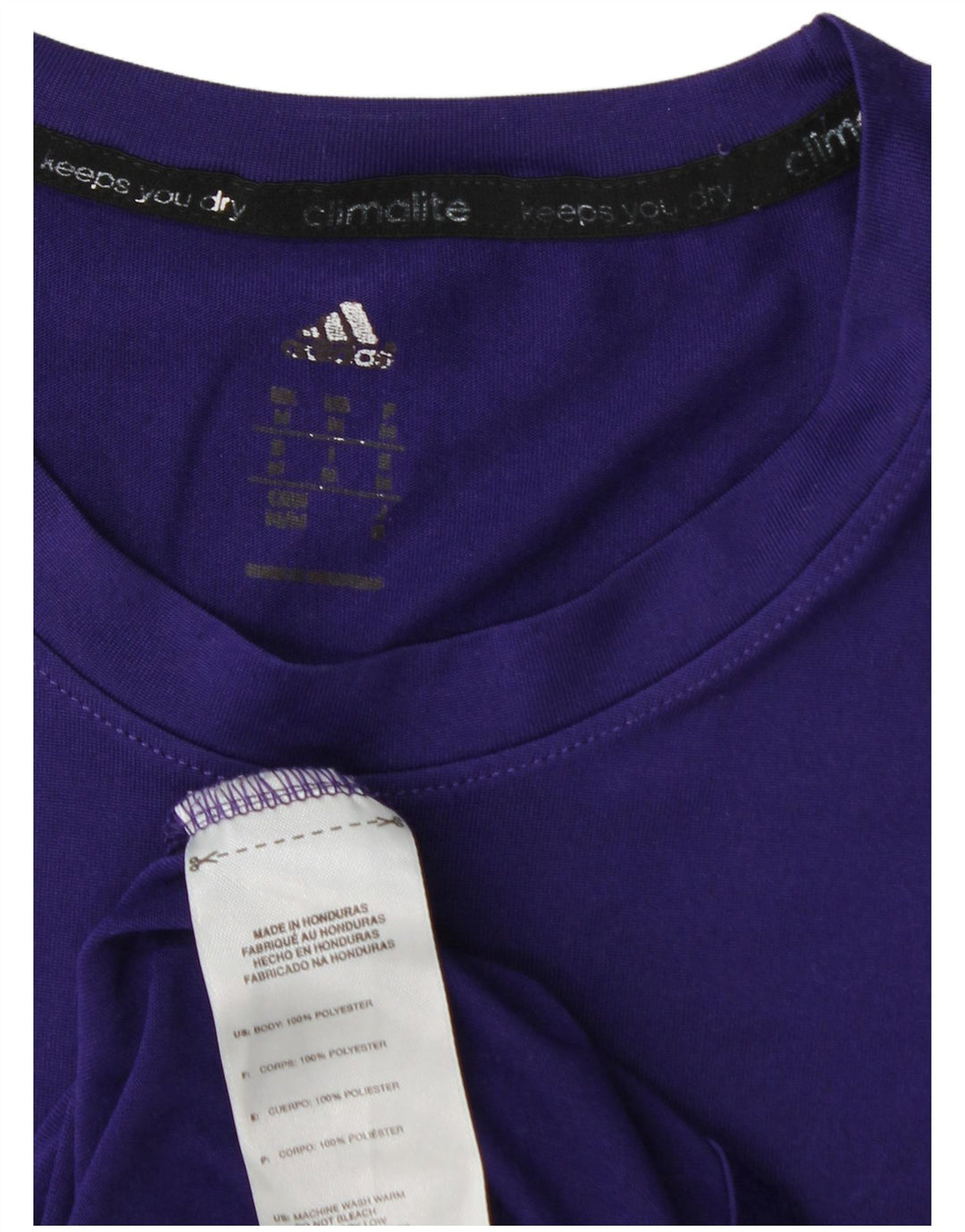 ADIDAS muška Climalite majica kratkih rukava Srednje ljubičasti poliester