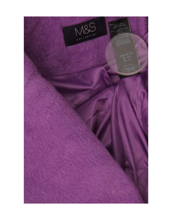 Marks & Spencer ženski kaput UK 14 veliki ljubičasti poliester