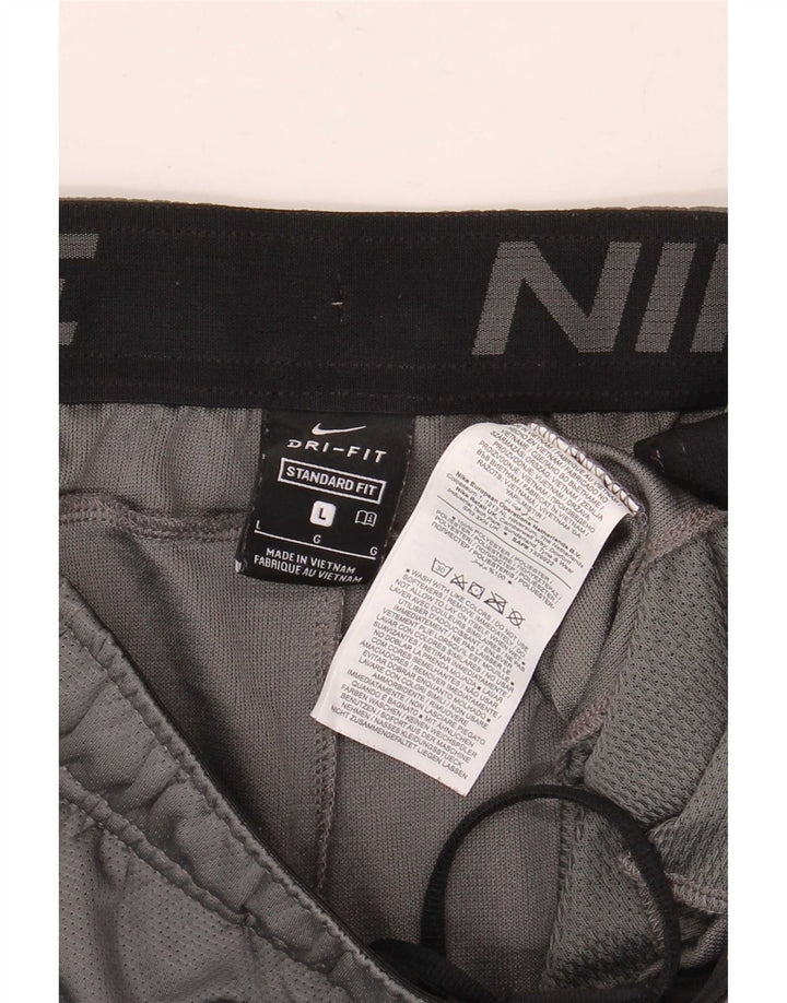 Nike muške Dri Fit standardne sportske kratke hlače velike sive boje od poliestera