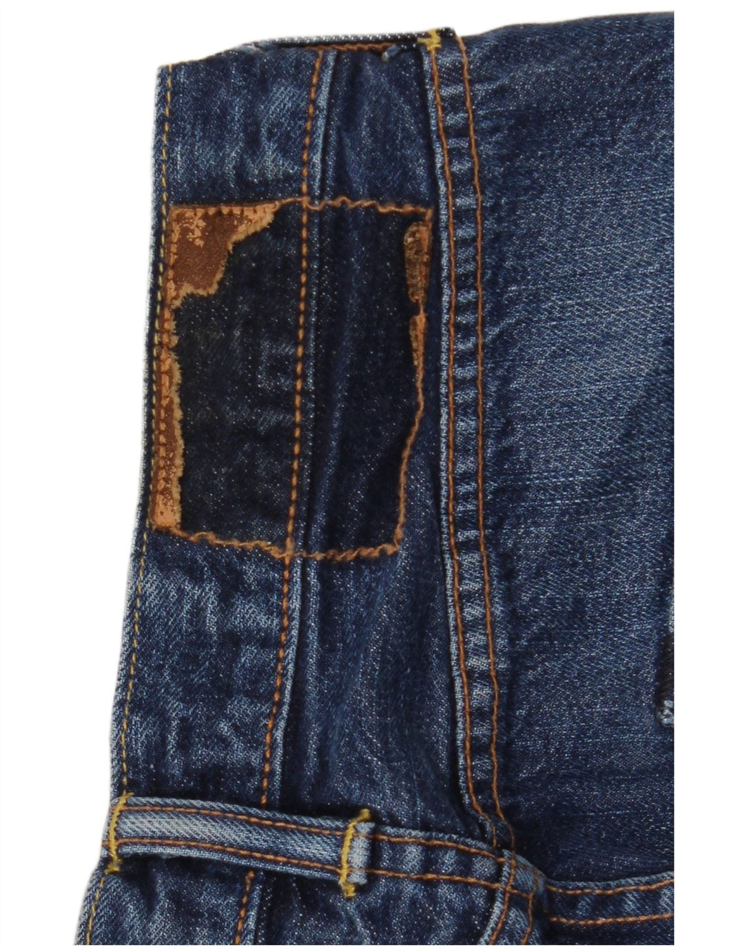 Levi's muške ravne traperice W28 L32 tamnoplavi pamuk