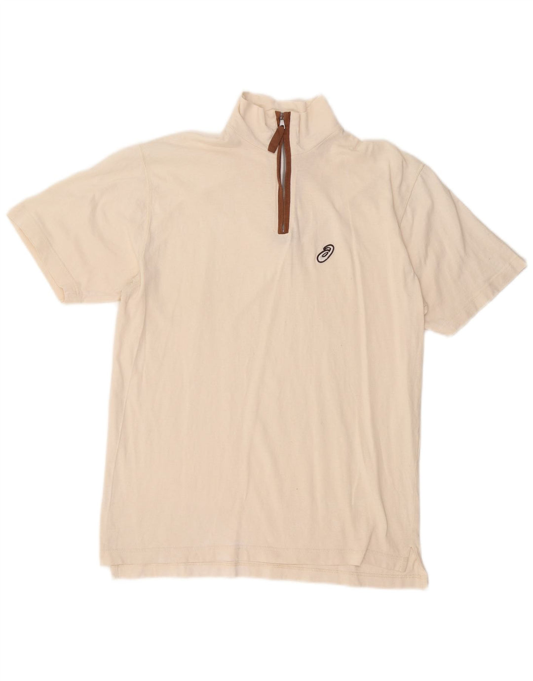 ASICS muška majica kratkih rukava s patentnim izrezom, velika sivobijela