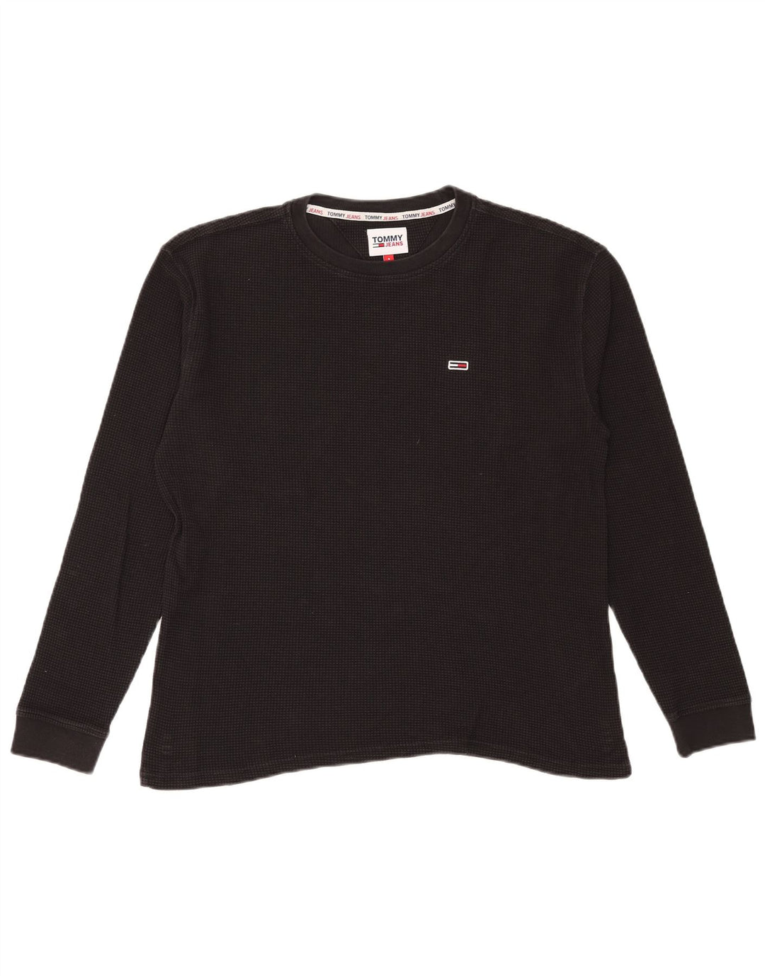 Tommy Hilfiger muška majica dugih rukava mala crna pamučna