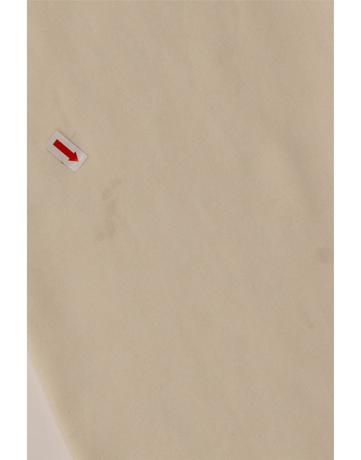 REEBOK Muška dukserica s izrezom i patentnim zatvaračem, srednje bijelog pamuka