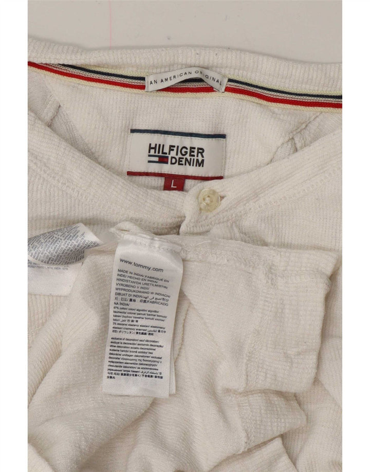 Tommy Hilfiger muška obična majica dugih rukava, veliki bijeli pamuk