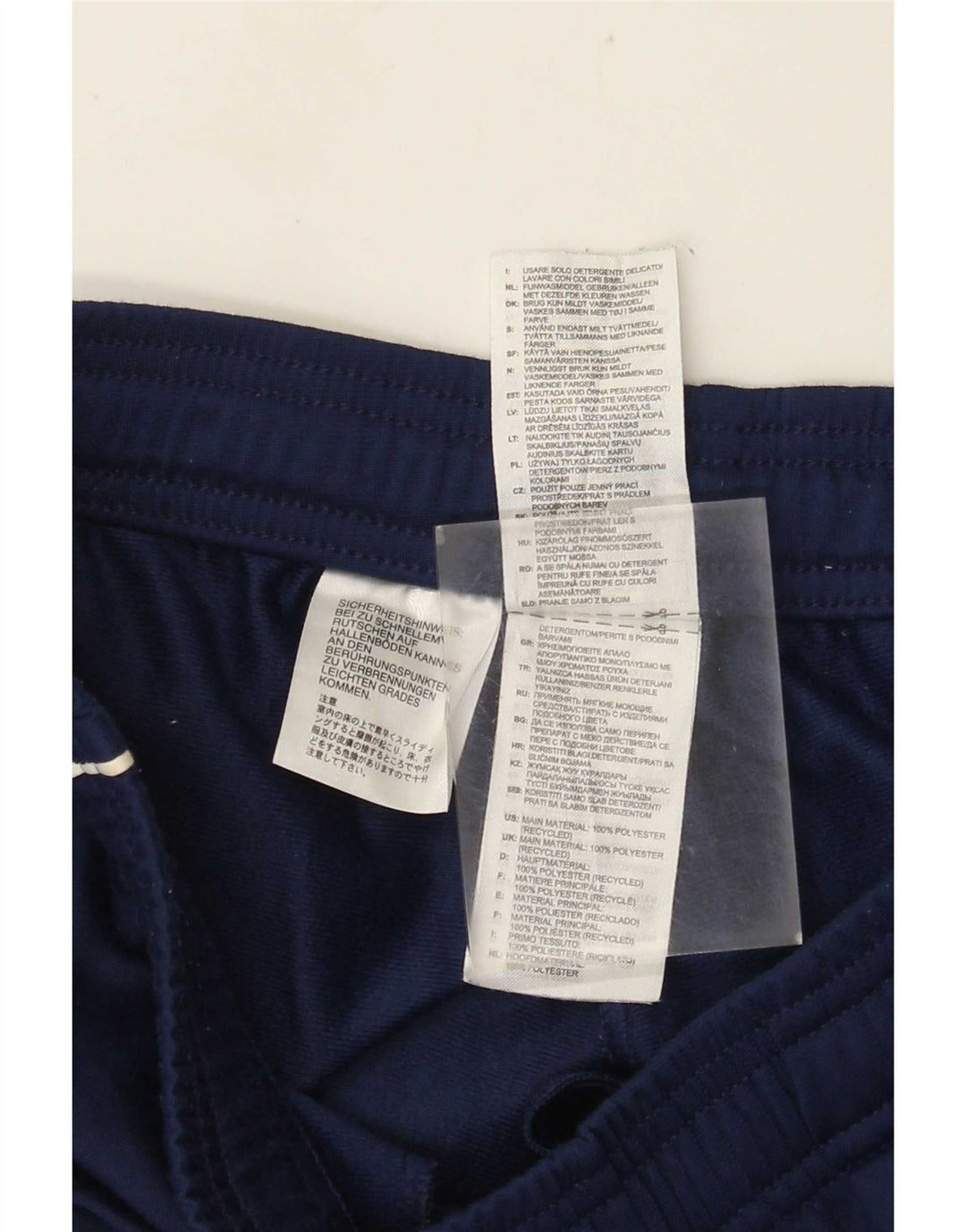 Adidas muške trenirke Hlače Joggers Medium tamnoplavi poliester