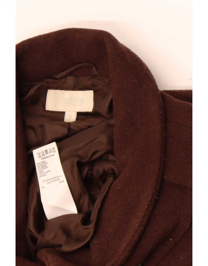 Marks & Spencer ženski kaput UK 18 XL smeđa nova vuna
