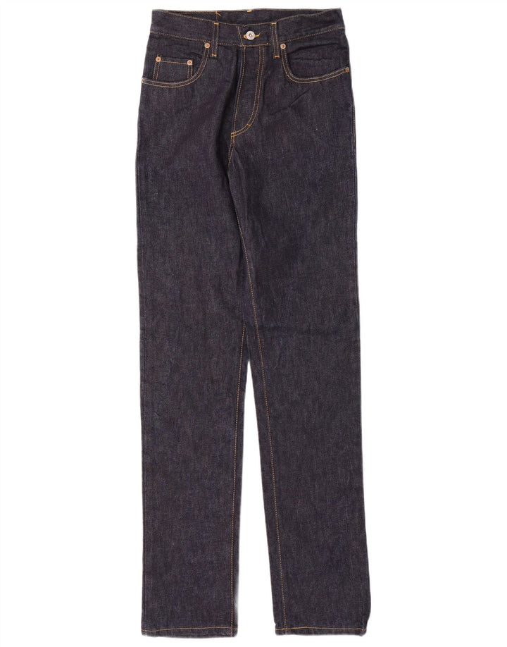 CASUCCI Muške ravne traperice visokog struka W28 L32 tamnoplavi pamuk