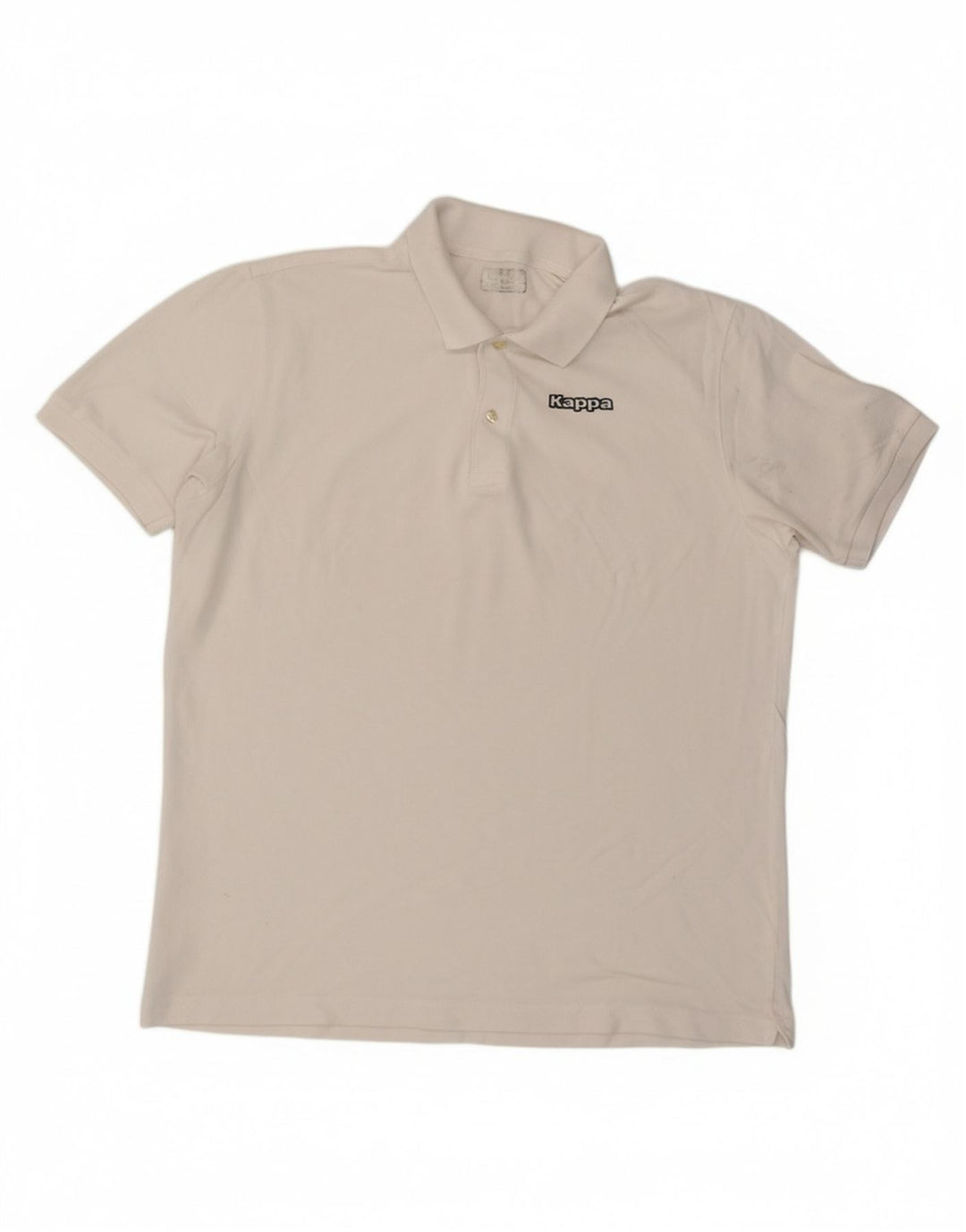 KAPPA Mens Polo Shirt 2XL White Cotton