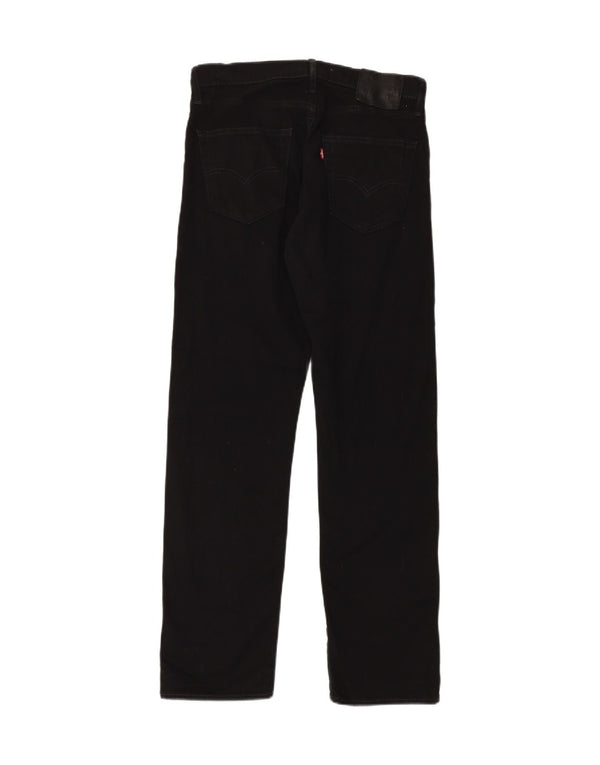 LEVI'S muške 540 ravne traperice opuštenog kroja W31 L32 crni pamuk
