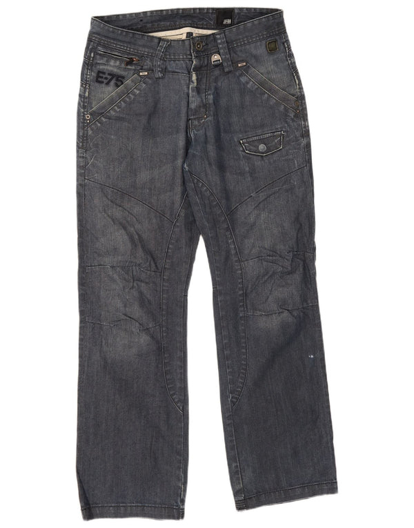 Jack & Jones Mens Straight Jeans W32 L32 Blue Cotton