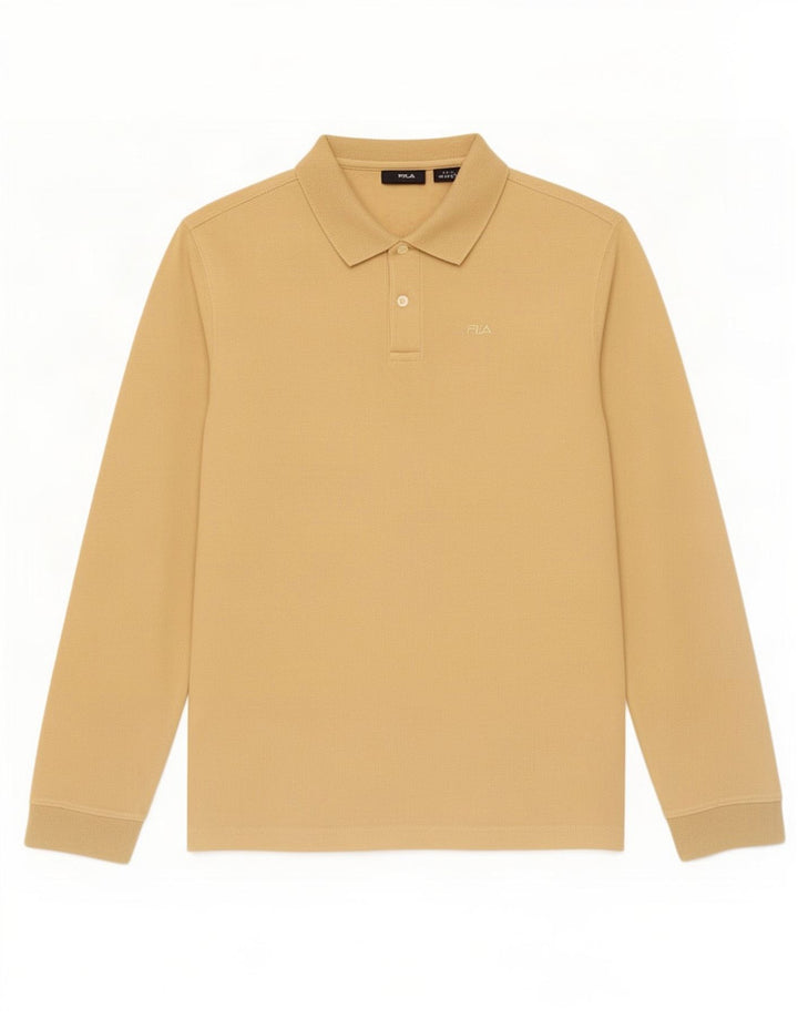Fila muška polo majica dugih rukava srednje bež boje