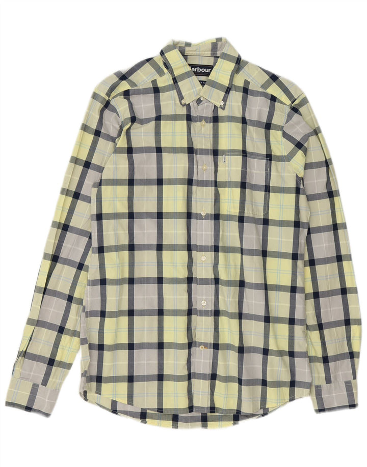 Barbour muška košulja opuštenog kroja, srednje žuti pamuk