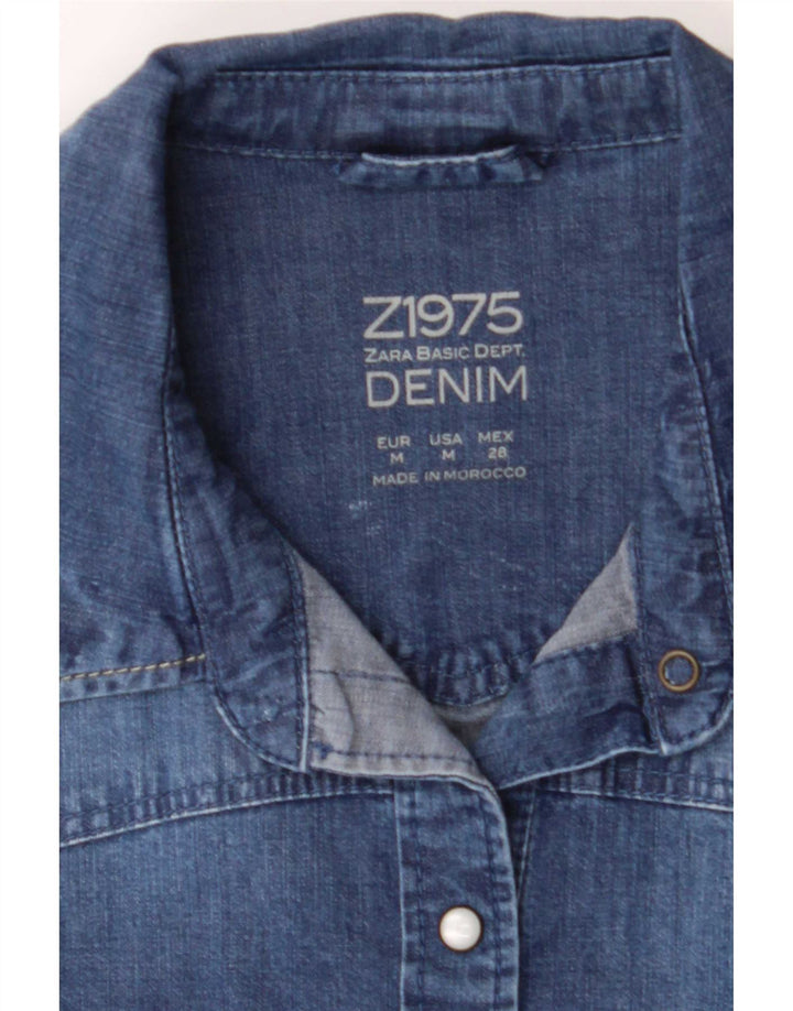 Zara ženska traper košulja UK 12 srednje plava