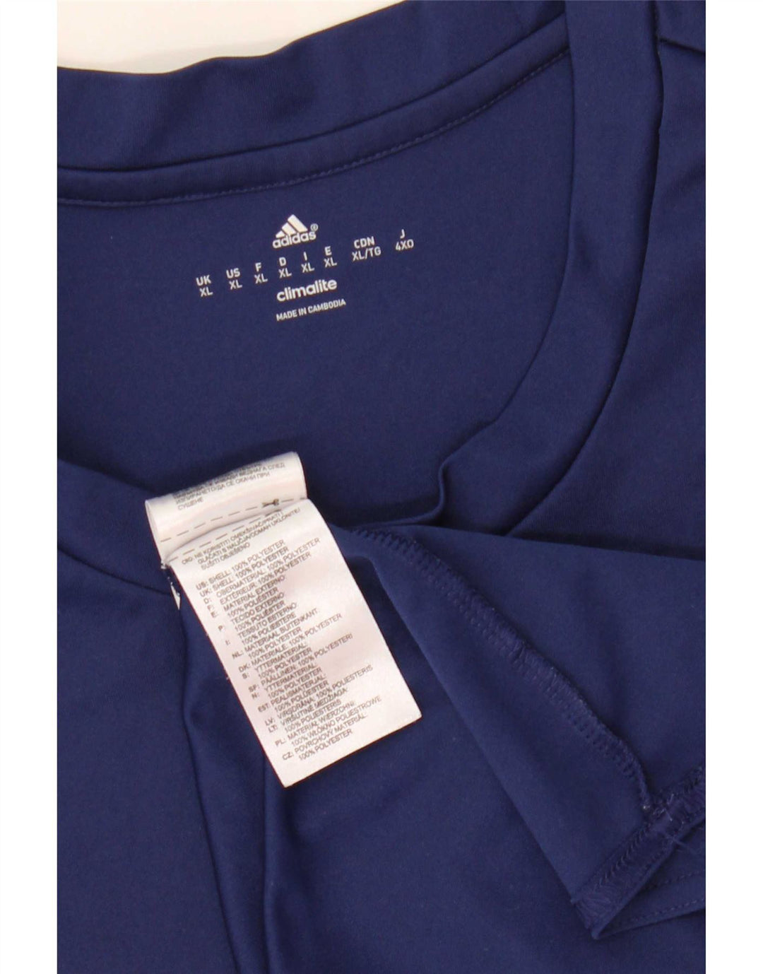 Adidas muška majica Climalite Top XL tamnoplavi poliester