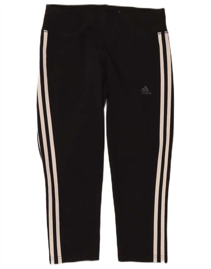 ADIDAS ženske Climalite Capri tajice UK 8/10 male crne poliesterske