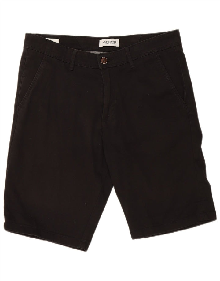 Jack & Jones muške chino kratke hlače male W29 crni pamuk