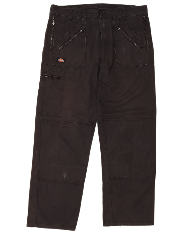 Dickies muške ravne kargo hlače W34 L29 crni poliester