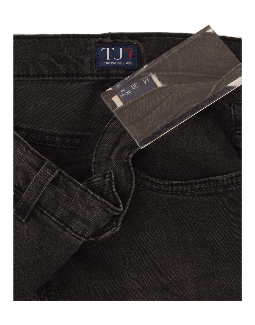 TRUSSARDI Womens Straight Jeans W28 L31 Black Vintage Trussardi and Second-Hand Trussardi from Messina Hembry 