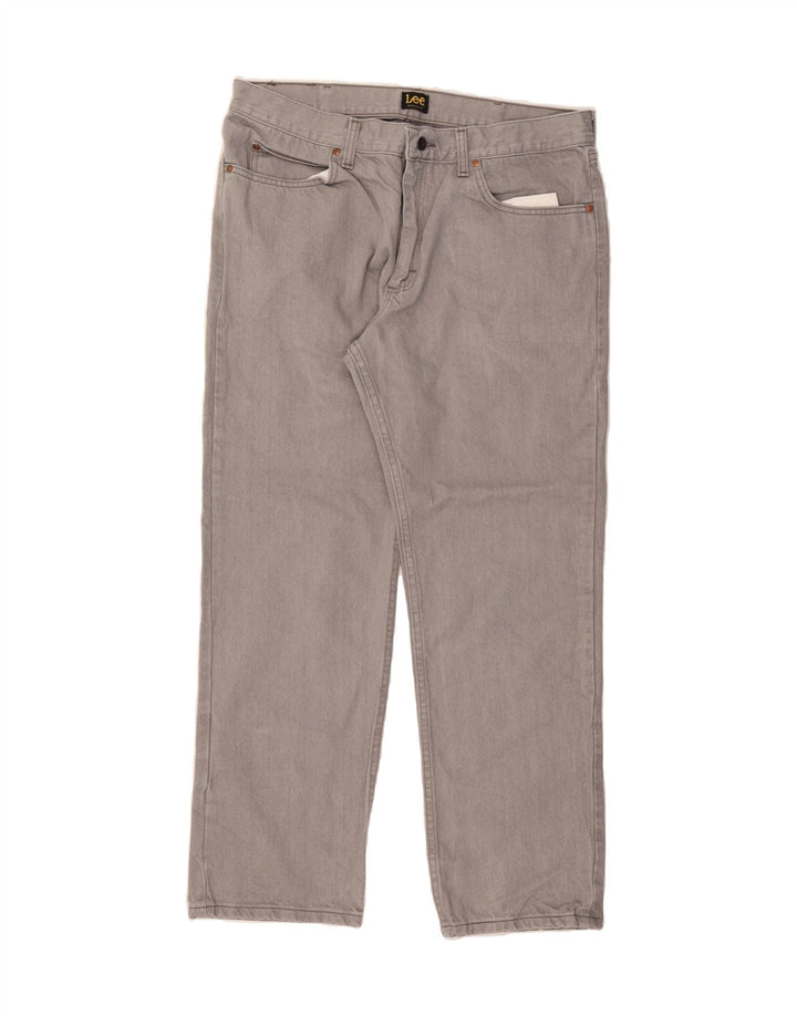 LEE Mens Straight Jeans W38 L30 Grey Cotton Vintage Lee and Second-Hand Lee from Messina Hembry 