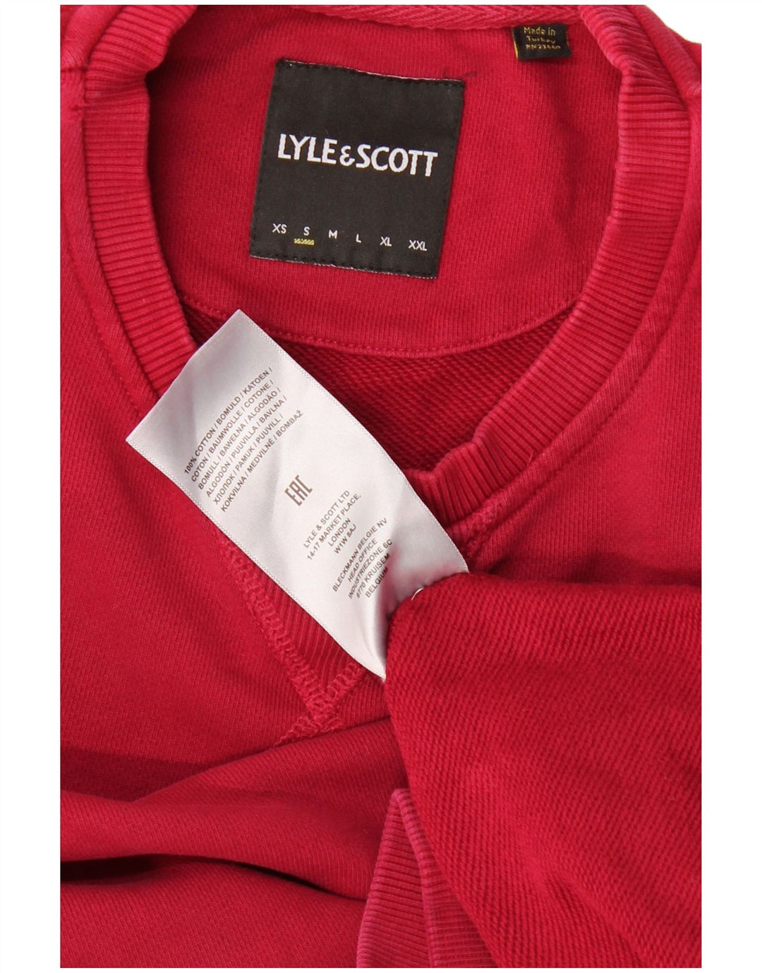 LYLE & SCOTT Muška majica s kratkim rukavima Mali crveni pamuk