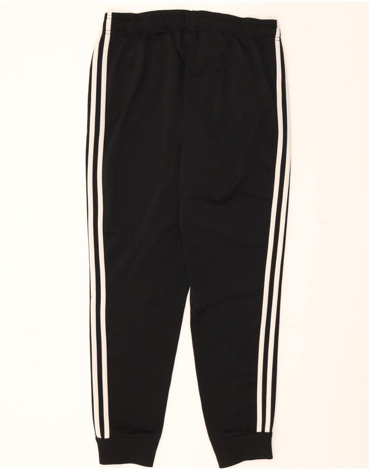 ADIDAS Womens Tracksuit Trousers Joggers UK 12/14 Medium  Black Polyester Vintage Adidas and Second-Hand Adidas from Messina Hembry 
