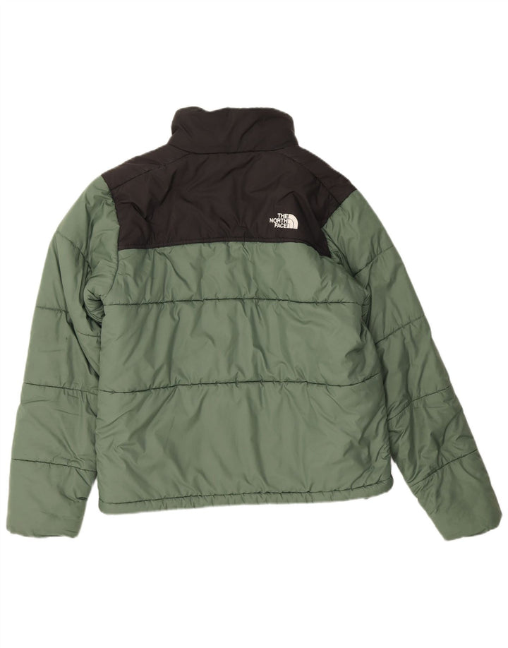 The North Face muška podstavljena jakna UK 36 mali zeleni poliester u boji