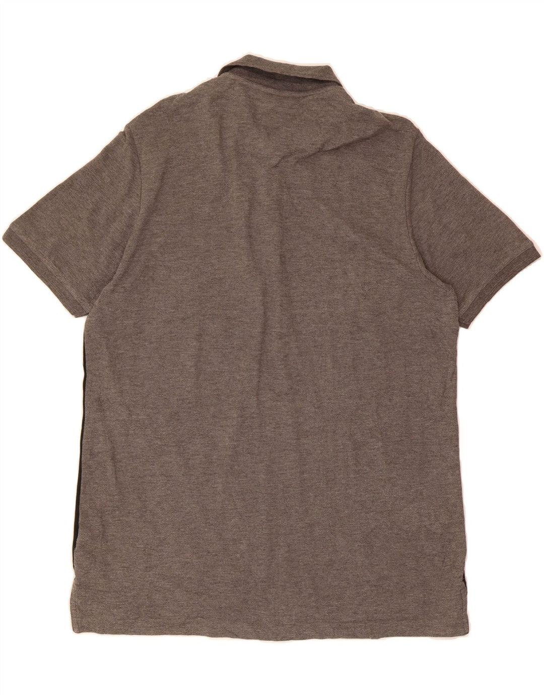 PIERRE CARDIN Mens Regular Fit Polo Shirt XL Grey Colourblock Polyester Vintage Pierre Cardin and Second-Hand Pierre Cardin from Messina Hembry 