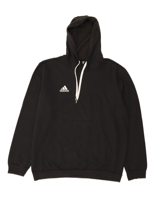 Adidas muška majica s kapuljačom, veliki crni pamuk