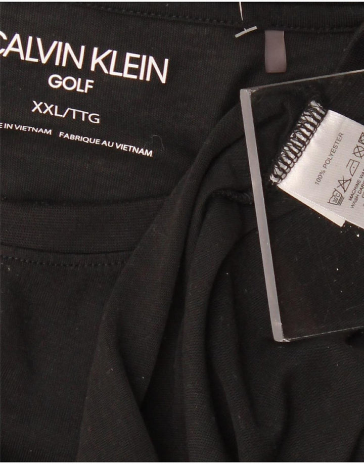 CALVIN KLEIN Muška majica kratkih rukava 2XL crni poliester