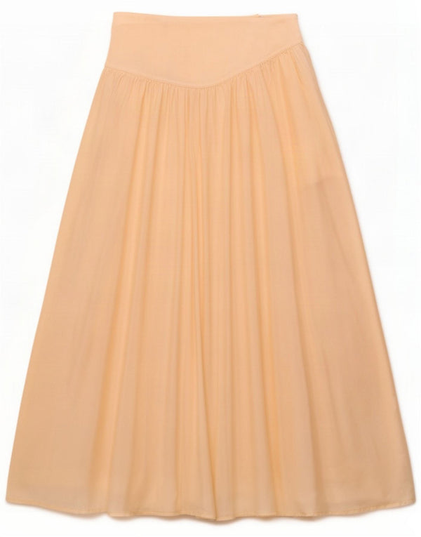 Byblos ženska plisirana lepršava suknja US 8 Medium W26 Beige Silk