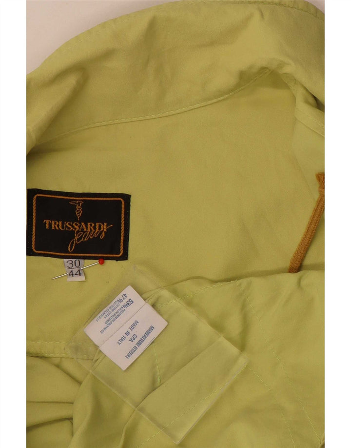 Ženska prevelika bomber jakna Trussardi Jeans IT 44 srednje zelene boje od poliamida
