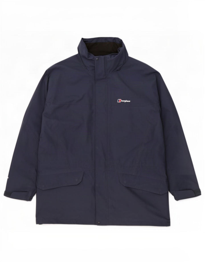 Berghaus muški baloner s kapuljačom UK 42 XL tamnoplavi poliester