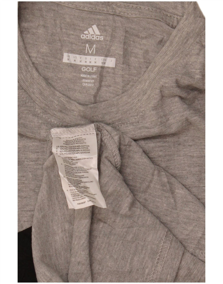 Adidas muška grafička majica dugih rukava srednje sive pjegavi poliester