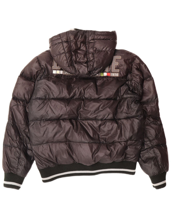 DOLOMITE Muška grafička podstavljena jakna s kapuljačom UK 38 srednji crni poliester