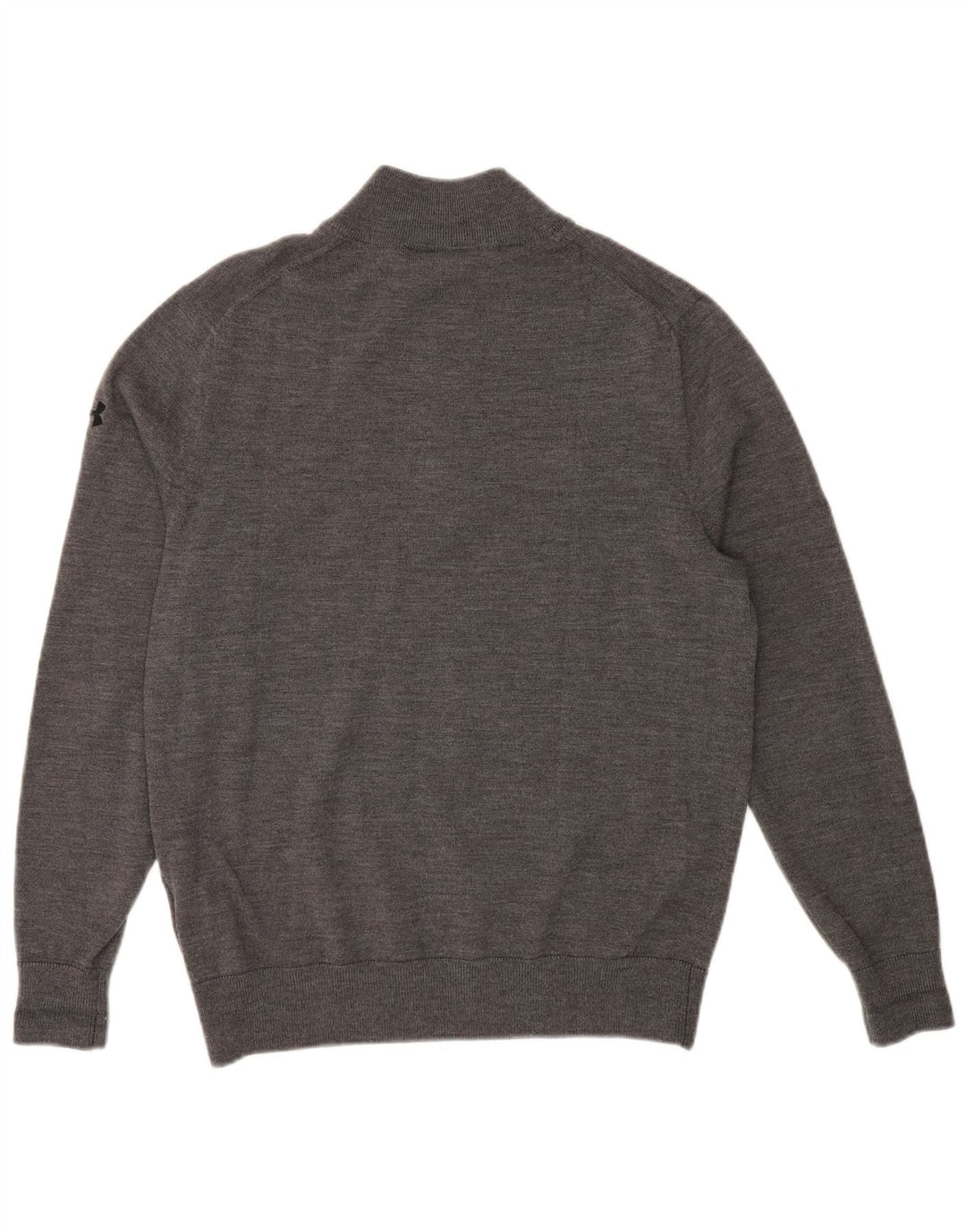 UNDER ARMOUR Muški visoki džemper s izrezom i patentnim zatvaračem, srednje sivi