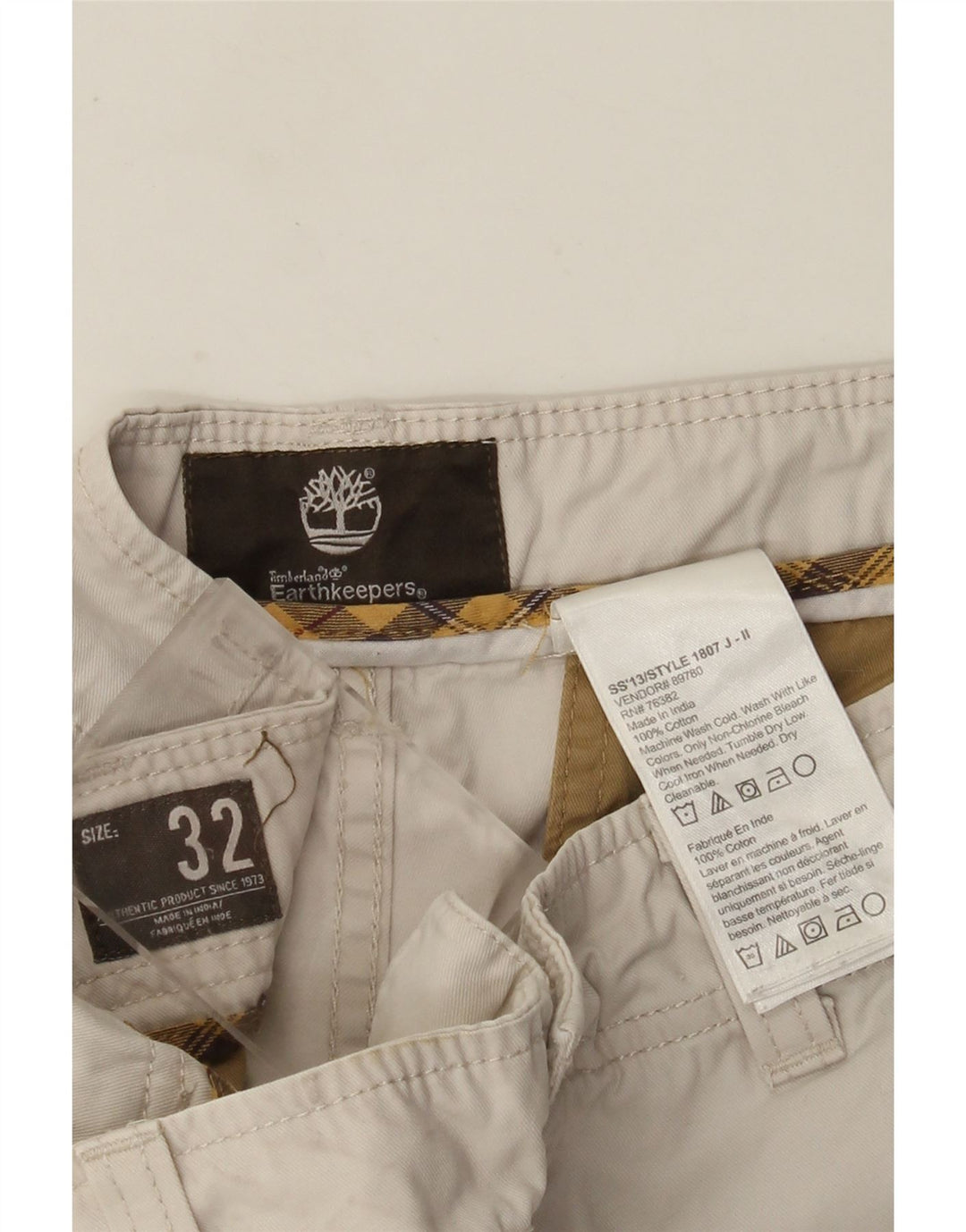 Timberland muške kratke hlače Earthkeepers Chino W32 srednje bež pamuk