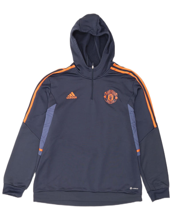 Adidas muška majica s kapuljačom Manchester United XL tamnoplave boje