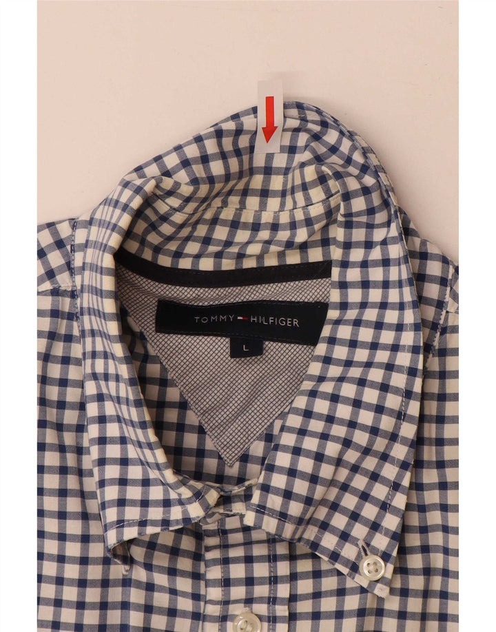 Tommy Hilfiger muška košulja Large Blue Gingham pamuk