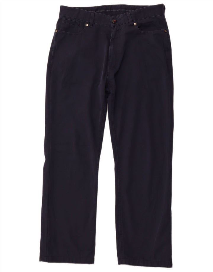 AVIREX muške ravne ležerne hlače W32 L27 tamnoplavi poliester