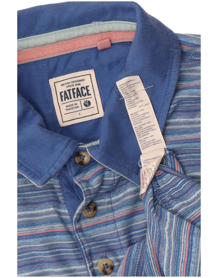 Fat Face muška polo majica s velikim plavim prugama